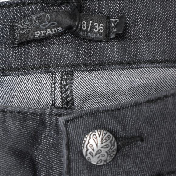 NWT Prana Jada stretch denim jean dark charcoal gray mid-rise sz sz 18 tall - Picture 6 of 10